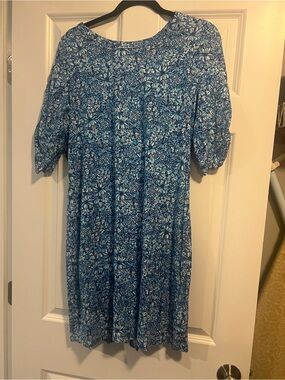 Lilly Pulitzer Blue Floral Dress